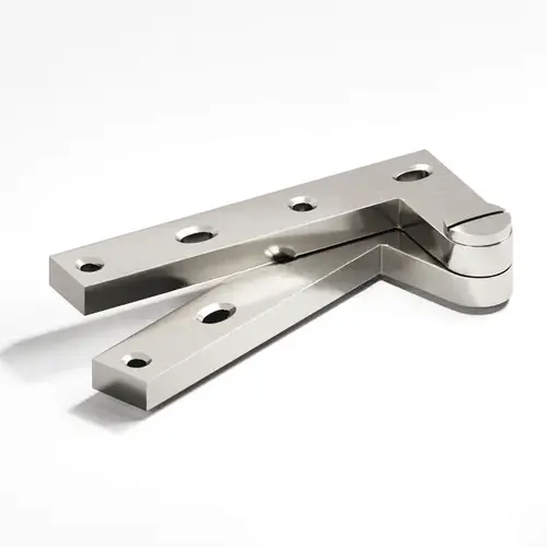 6-15 # 6 4-3/8" Pivot Hinge with 250 Pound Load Satin Nickel Finish