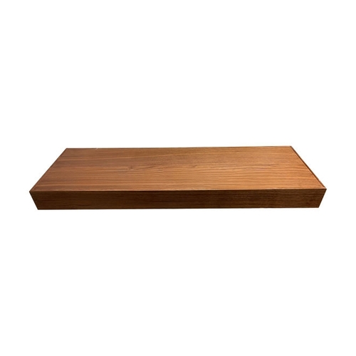 30" x 10" Floating Walnut Shelf with Two Brackets and Fasteners