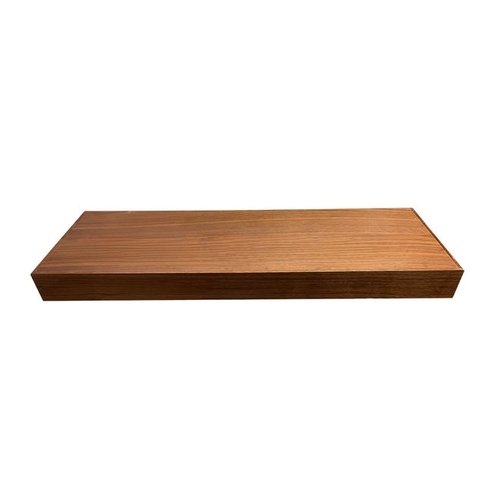 36" x 10" Floating Walnut Shelf with Two Brackets and Fasteners