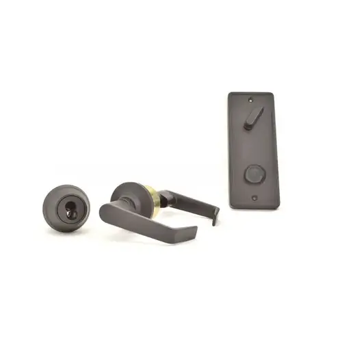 Interconnected Passage Less Core SFIC Sierra Lever Single Locking with 2-3/4" Backset and ASA Strike Oil Rubbed Bronze Finish