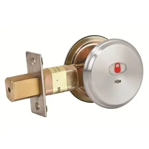 Dormakaba Commercial Hardware Deadbolt - Indicator with 2-3/4" Backset and ASA Strike Satin Chrome Finish