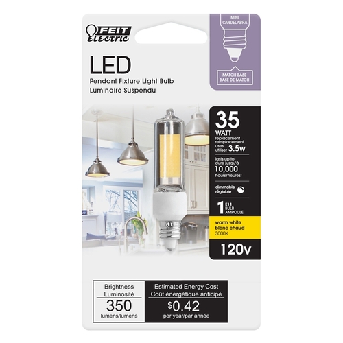 LED Bulb T4 E11 Warm White 35 Watt Equivalence Clear