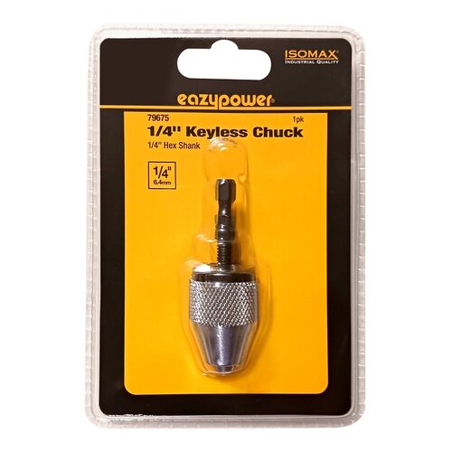 EAZYPOWER 79675 1/4 In. Hex-Shank Keyless Chuck