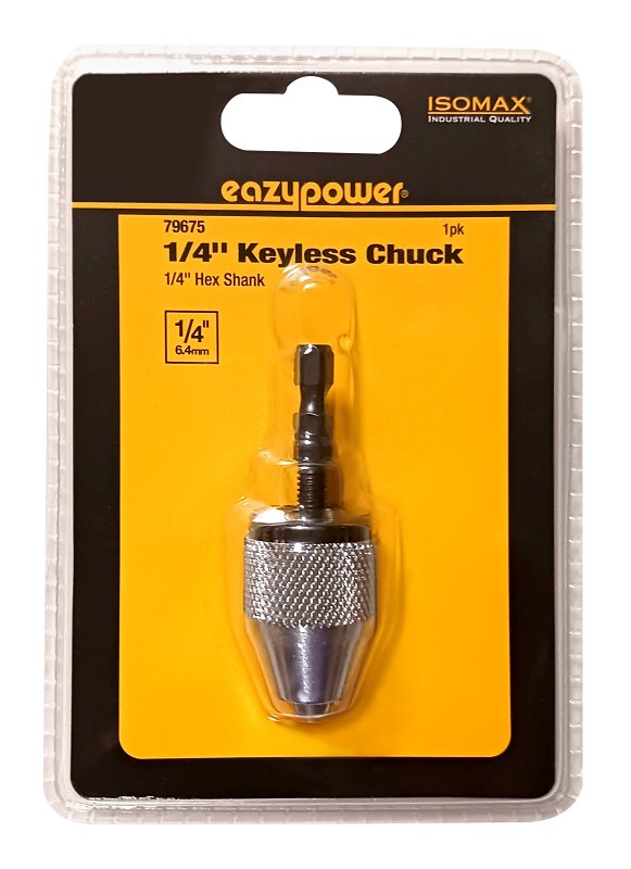 EAZYPOWER 79675 1/4 In. Hex-Shank Keyless Chuck | eBay