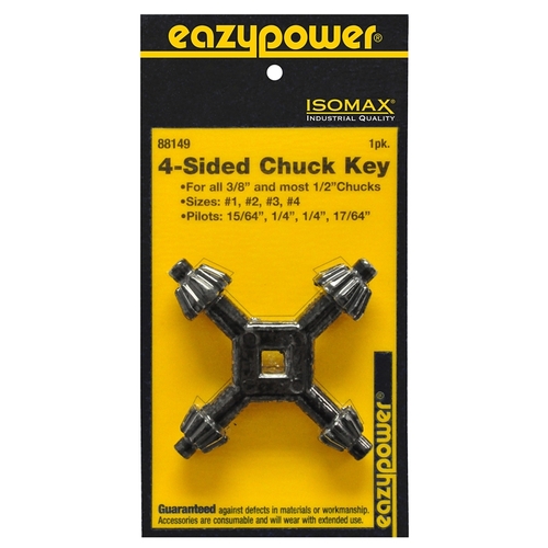 EAZYPOWER 88149-XCP6 KEY CHUCK 4 SIDED - pack of 6