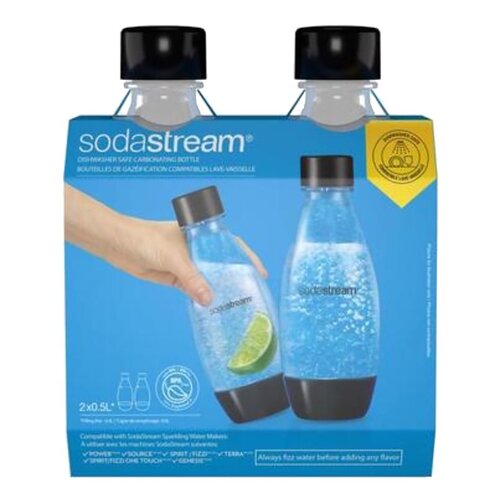 SODASTREAM USA INC 1748260010-XCP2 BOTTLE CARBONATOR WHITE 0.5L - pack of 4 Pairs