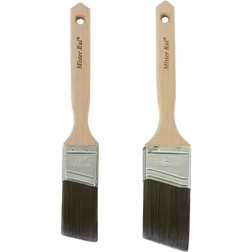 Paint Brush Set 1-1/2 and 2" Angle/Flat