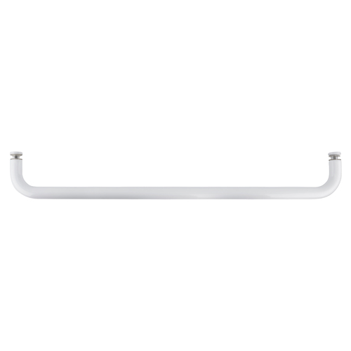 White 22" BM Series Single-Sided Towel Bar Without Metal Washers