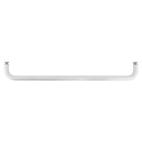 White 22" BM Series Single-Sided Towel Bar Without Metal Washers