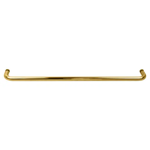 CRL BMNW24BR Polished Brass 24" BM Series Single-Sided Towel Bar Without Metal Washers