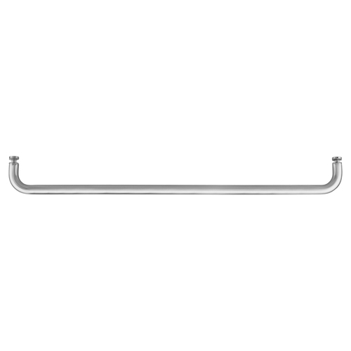 Brushed Stainless 24" Single-Sided Towel Bar Without Metal Washers