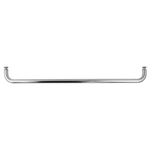 Polished Stainless Steel 24" BM Series Single-Sided Towel Bar Without Metal Washers