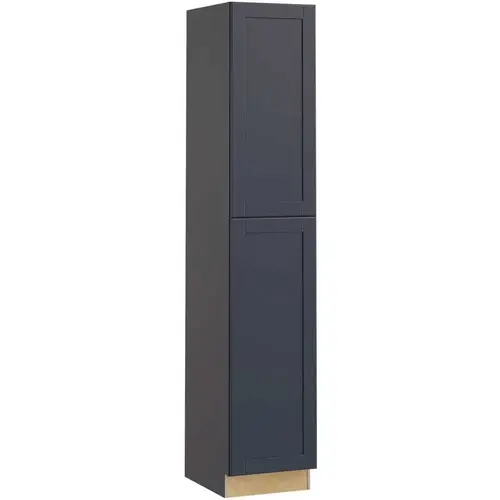 Richmond Shaker Rta Pantry Cabinet, Valencia Blue, 18"x96"x24"