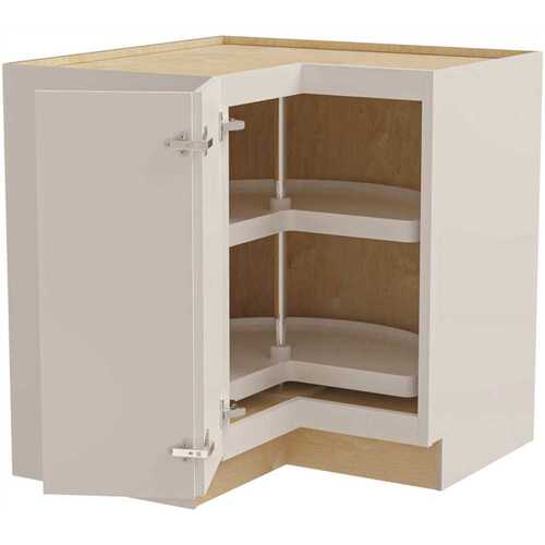 Richmond Shaker Rta Corner Cabinet, Verona White, 24"x34.5"x21"