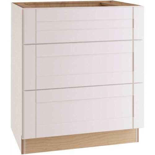 Richmond Shaker Kitchen Cabinet, Drawers, Verona White, 24x34.5x24