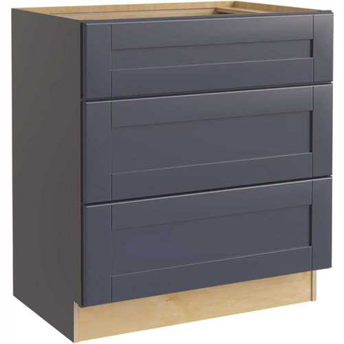 MILL'S PRIDE BD24-RVB Richmond Shaker Kitchen Cabinet, Drawers, Valencia Blue, 24x34.5x24