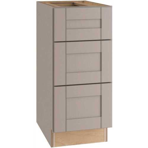 Richmond Shaker Kitchen Cabinet, Drawers, Vesuvius Gray, 18x34.5x24