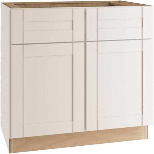 MILL'S PRIDE B36-RVW Richmond Shaker Rta Kitchen Cabinet, Verona White, 36"x34.5"x24"