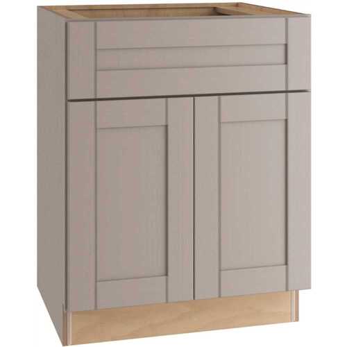 MILL'S PRIDE B24-RVG Richmond Shaker Rta Kitchen Cabinet, Vesuvius Gray, 24"x34.5"x24"