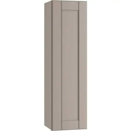 Richmond Shaker Rta Wall Cabinet Single, Vesuvius Gray, 15"x42"x12"