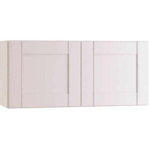 Richmond Shaker Rta Wall Cabinet, Double, Verona White, 24"x18"x12"