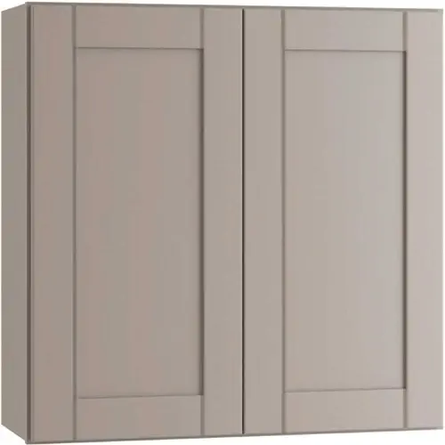 Richmond Shaker Rta Wall Cabinet Double, Vesuvius Gray, 24"x36"x12"