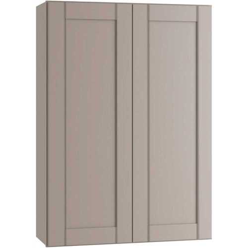 Richmond Shaker Rta Wall Cabinet Double, Vesuvius Gray, 24"x42"x12"