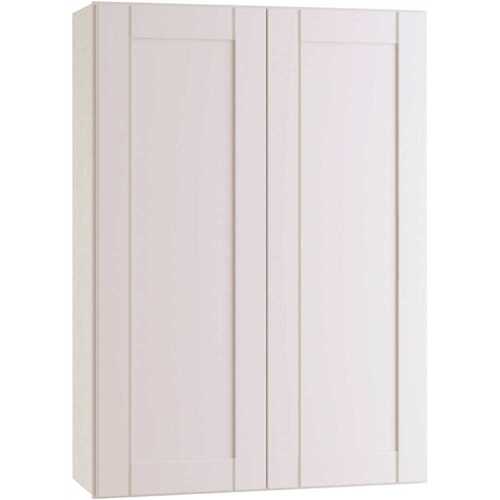 Richmond Shaker Rta Wall Cabinet, Double, Verona White, 24"x42"x12"