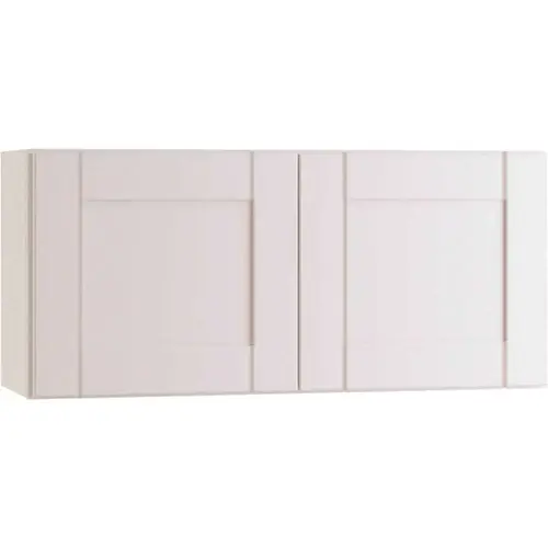 Richmond Shaker Rta Wall Cabinet, Double, Verona White, 30"x12"x12"