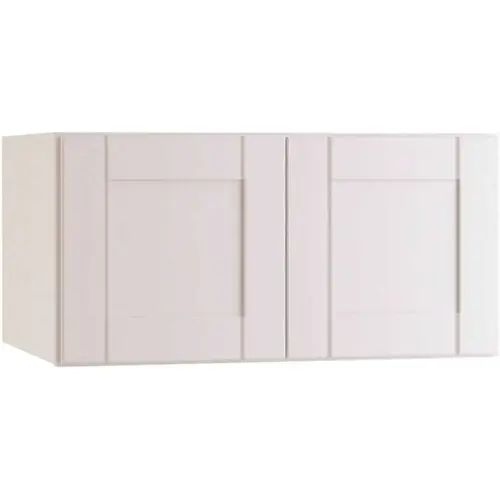 Richmond Shaker Rta Wall Cabinet, Double, Verona White, 30"x24"x12"