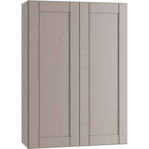 Richmond Shaker Rta Wall Cabinet Double, Vesuvius Gray, 30"x42"x12"