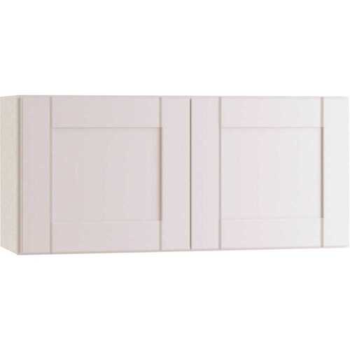 Richmond Shaker Rta Wall Cabinet, Double, Verona White, 36"x18"x12"