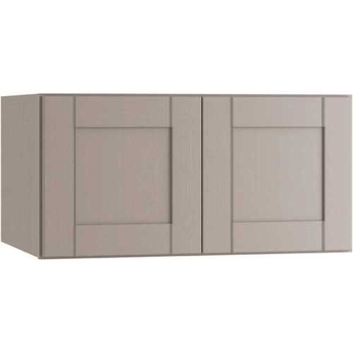 Richmond Shaker Rta Wall Cabinet Double, Vesuvius Gray, 36"x24"x12"