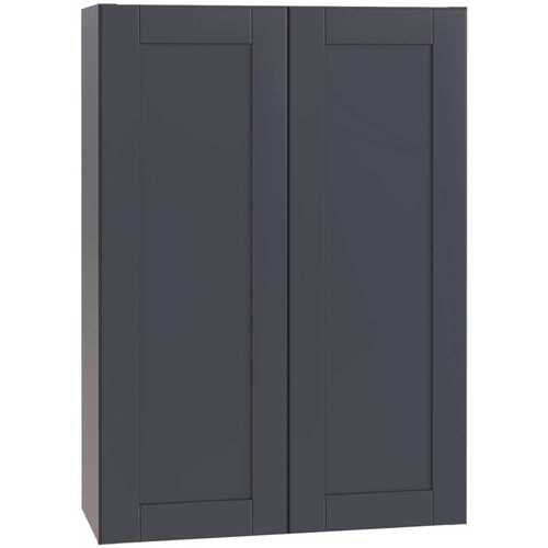 Richmond Shaker Rta Wall Cabinet Double, Valencia Blue, 36"x42"x12"