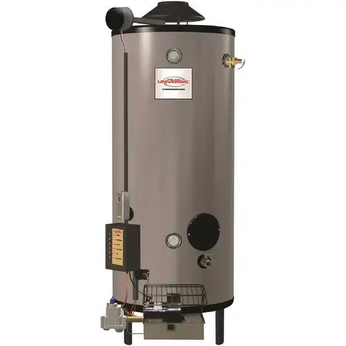 Commercial Universal Heavy Duty 75 Gal. 125K BTU Low NOx (LN) Natural Gas Tank Water Heater Gray