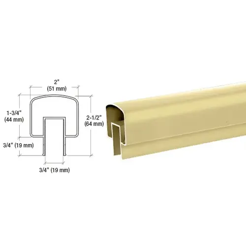 Chromate Anodized 100 Series 241" Top Rail - pack of 20