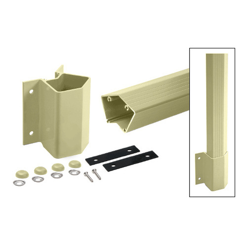 48" Pre-Treated Aluminum Outside 135 Degree Fascia Mount Post Kit for 200, 300, 350, and 400 Series Rails