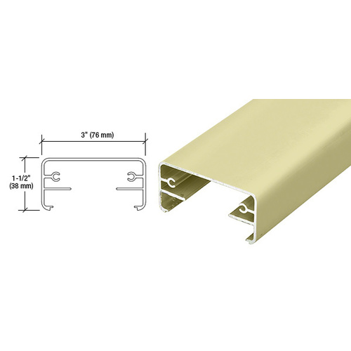 Hansen 2XTR241CRM Chromate 200X Series 241" Long Top Rail