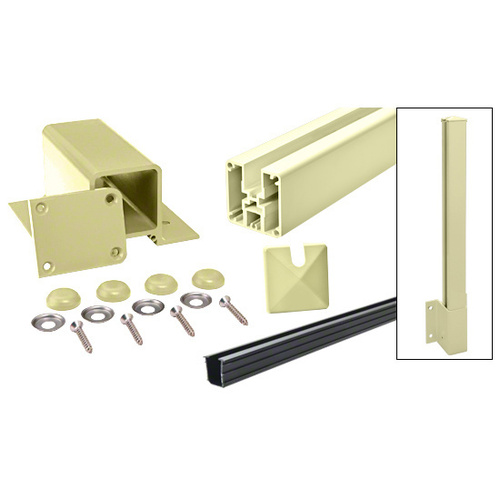 Chromite 1100 Series End Fascia Mount Post Kit Chromate