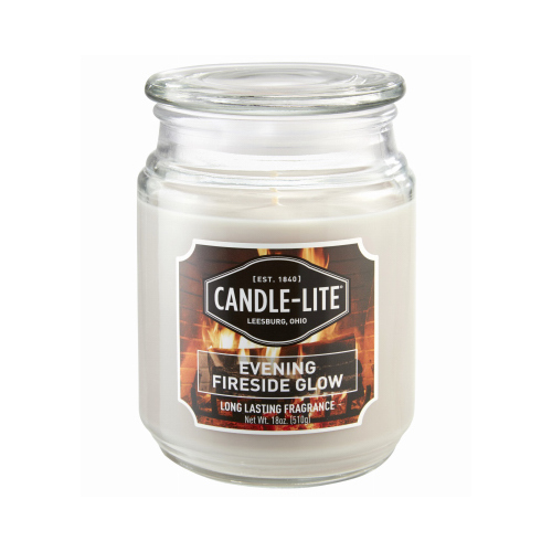 Everyday Essentials Wax Candle, Evening Fireside Glow Scent, 18 oz. Terrace Jar