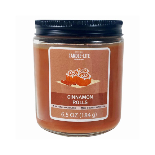 Everyday Essentials Wax Candle, Cinnamon Rolls Scent, 6.5 oz. Jar