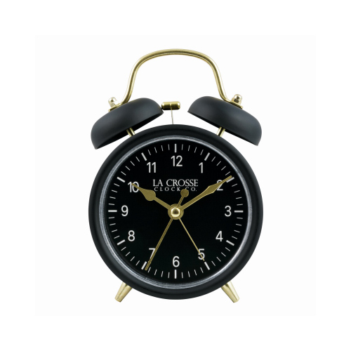 LA CROSSE TECHNOLOGY LTD 617-3314BG Twin Bell Alarm Clock