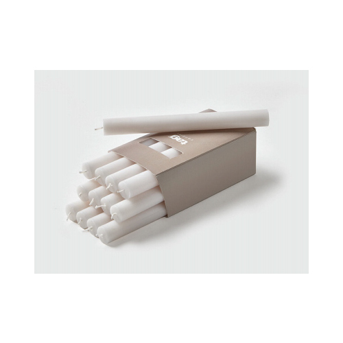 8" WHT Class Candle - pack of 12