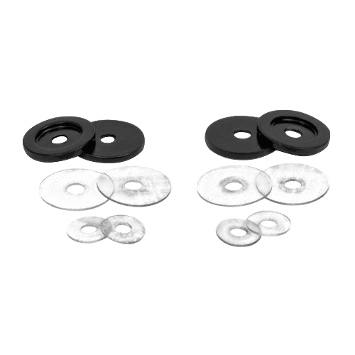 CRL 30WKBL Black Replacement Washers for Back-to-Back Solid Pull Handle