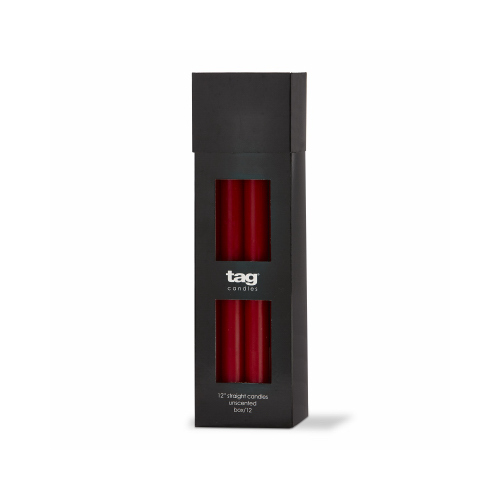 TAG - OLLY OLLY GROUP LLC G17571 12" RED Class Candle