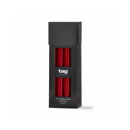 TAG - OLLY OLLY GROUP LLC G17602 10" RED Class Candle