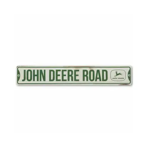 OPEN ROAD BRANDS LLC 90169062-S Metal Sign, "John Deere Road", 20 x 3 In.