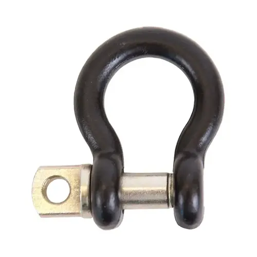 Anchor Shackle, 17,000 lb Working Load, Alloy Steel, Powder-Coated Black