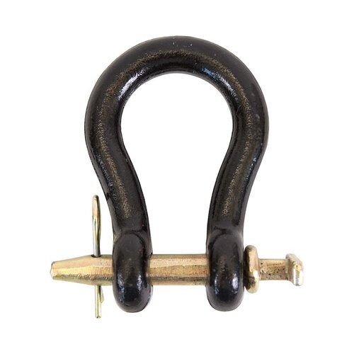 Straight Clevis, 5/8 in, 6000 lb Working Load, Steel, Powder-Coated Black