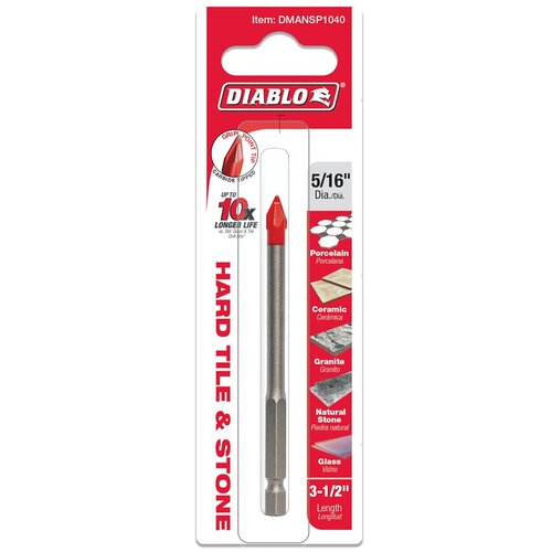 Diablo DMANSP1040 BIT DRILL TILE & STONE 5/16IN